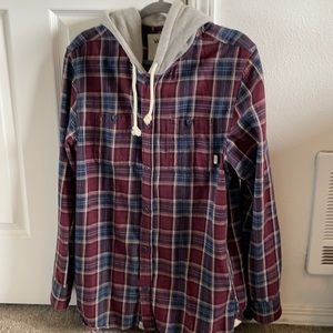 Hooded Flannel - Vans Button-up